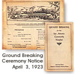 ground breaking notice 1923