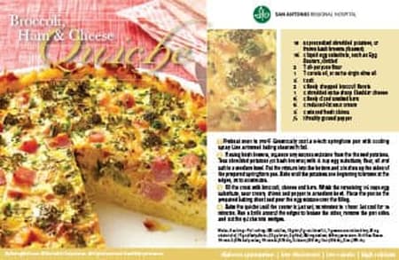 broccoli ham and cheese quiche recipe
