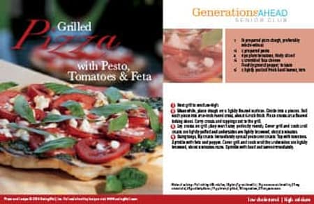 grilled pizza with pesto recipe